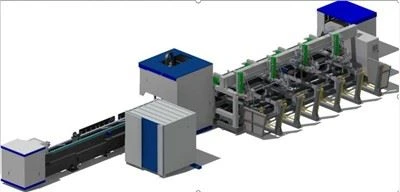 Automatinis CNC vamzdžių vamzdžių pluošto lazerinio pjovimo staklės