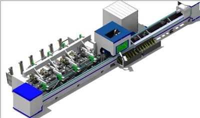 Pusiau automatinė pakrovimo 0260 CNC vamzdžių vamzdžių lazerinio pjovimo mašina metalui